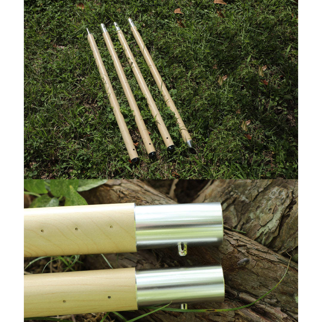 【Smore】スモア Alumi Pole 28mm径／長さ2.4m WOOD（収納袋なし）
